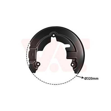 Protection disque frein avant gauche