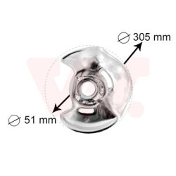 Protection disque frein avant gauche