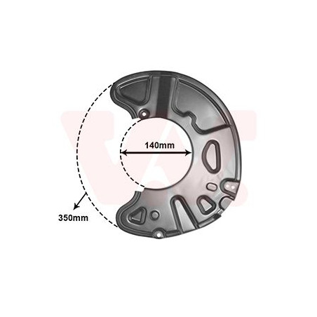 Protection disque frein avant gauche