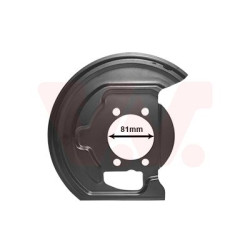 Protection disque frein avant gauche