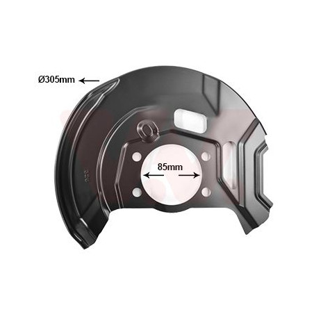 Protection disque frein avant gauche