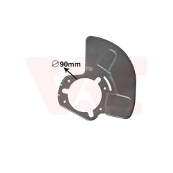 Protection disque frein avant gauche