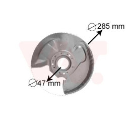 Protection disque frein avant gauche