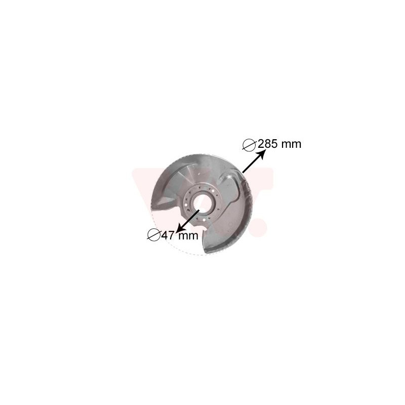 Protection disque frein avant gauche