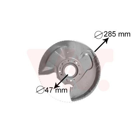 Protection disque frein avant gauche