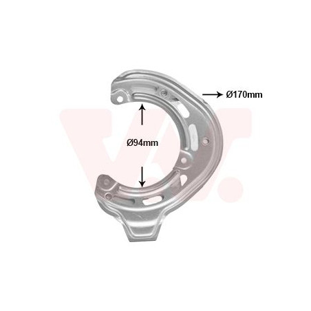 Protection disque frein avant gauche