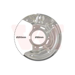 Protection disque frein avant gauche