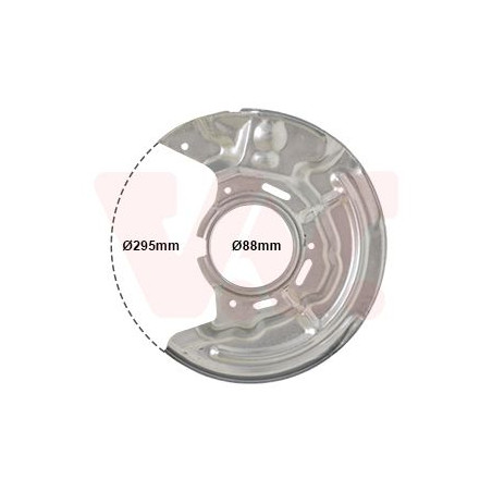 Protection disque frein avant gauche