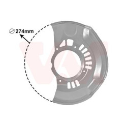 Protection disque frein avant gauche