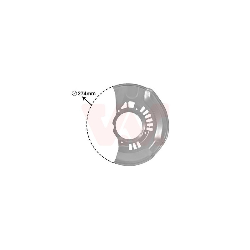 Protection disque frein avant gauche