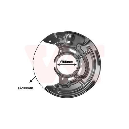 Protection disque frein avant gauche