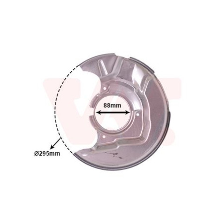Protection disque frein avant gauche