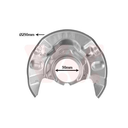Protection disque frein avant gauche