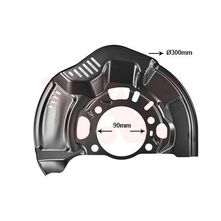 Protection disque frein avant gauche