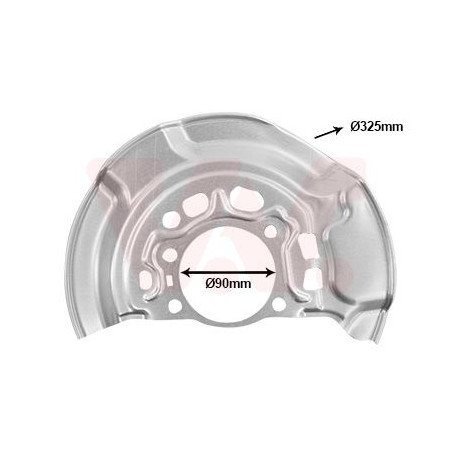 Protection disque frein avant gauche