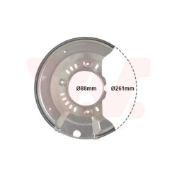 Protection disque frein avant gauche