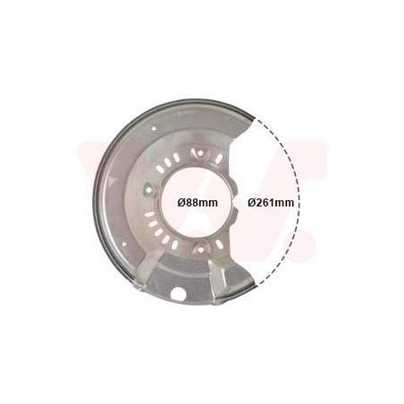 Protection disque frein avant gauche