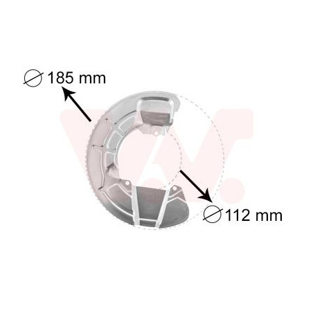 Protection disque frein avant gauche