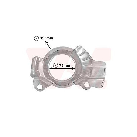Protection disque frein avant gauche