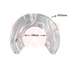 Protection disque frein avant gauche