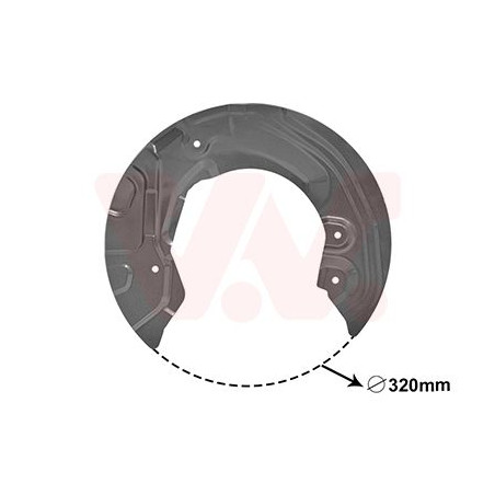 Protection disque frein avant gauche