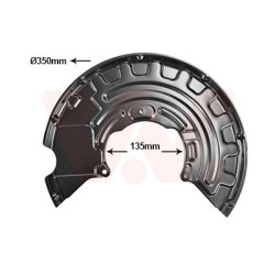 Protection disque frein avant gauche