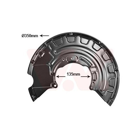 Protection disque frein avant gauche