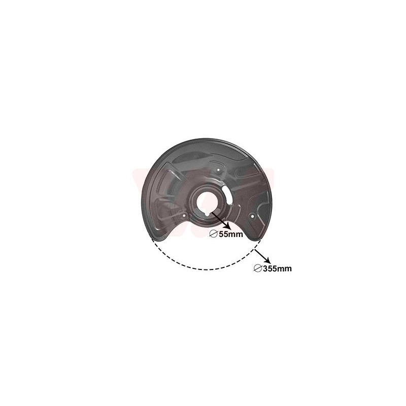 Protection disque frein avant gauche