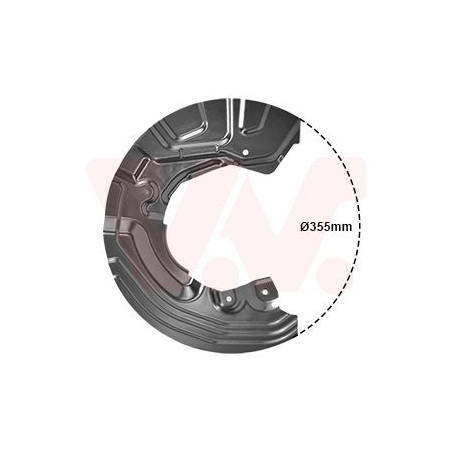 Protection disque frein avant gauche