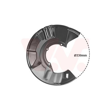 Protection disque frein avant gauche