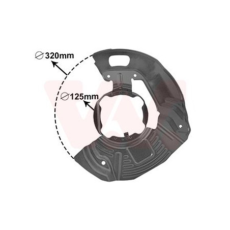 Protection disque frein avant gauche