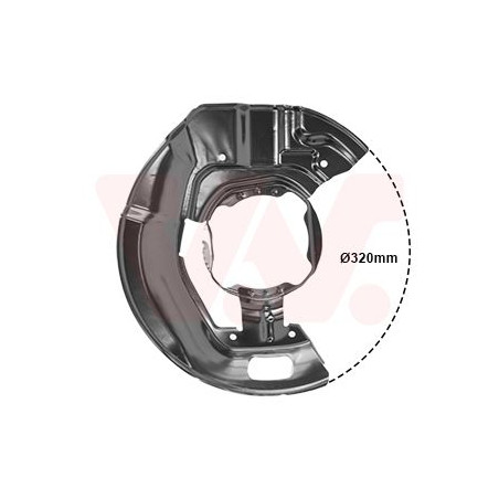 Protection disque frein avant gauche