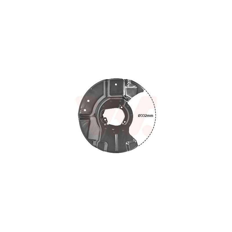 Protection disque frein avant gauche