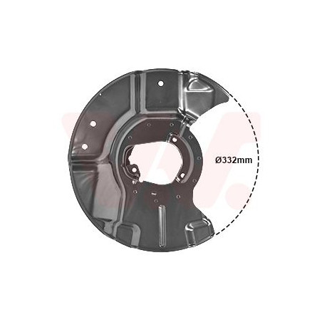 Protection disque frein avant gauche