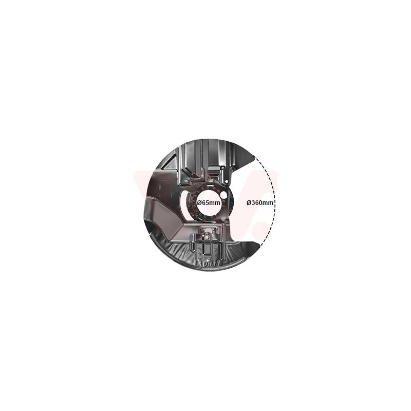 Protection disque frein avant gauche