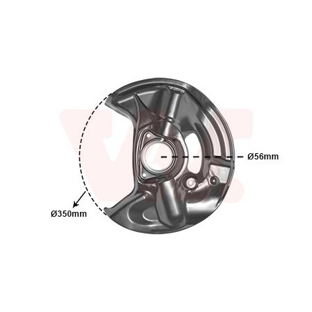 Protection disque frein avant gauche