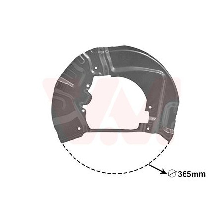 Protection disque frein avant gauche