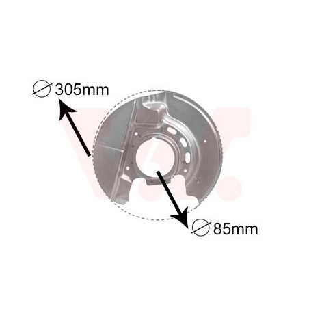 Protection disque frein avant gauche