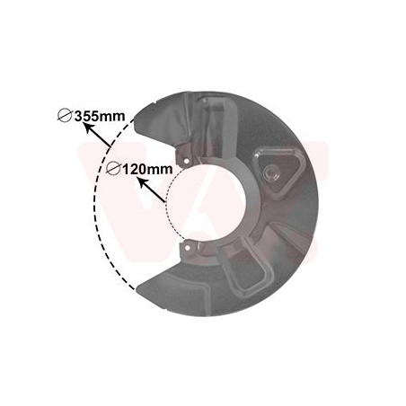 Protection disque frein avant gauche