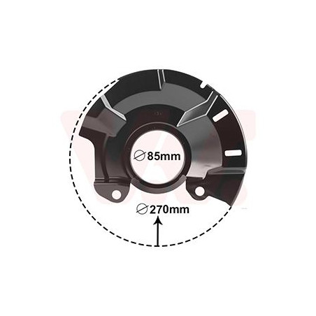Protection disque frein avant gauche pour diamètre du disque de frein [mm]  256