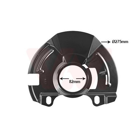 Protection disque frein avant gauche