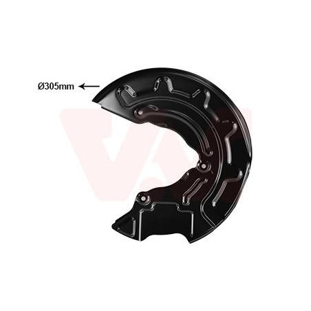 Protection disque frein avant gauche