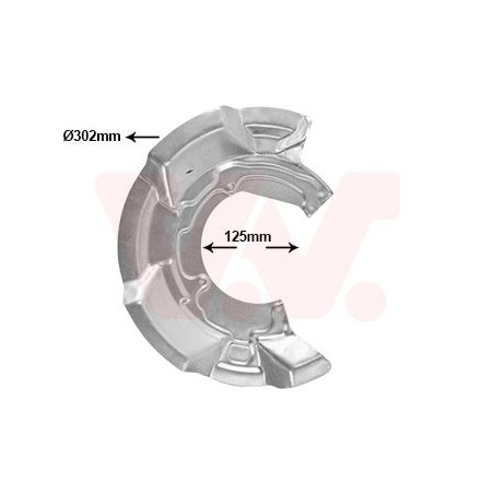 Protection disque frein avant gauche