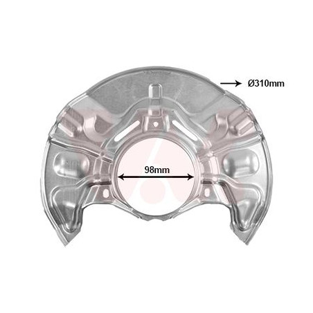 Protection disque frein avant gauche