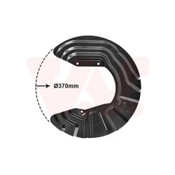 Protection disque frein avant gauche pour diamètre du disque de frein [mm]  328