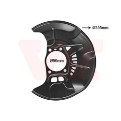 Protection disque frein avant gauche