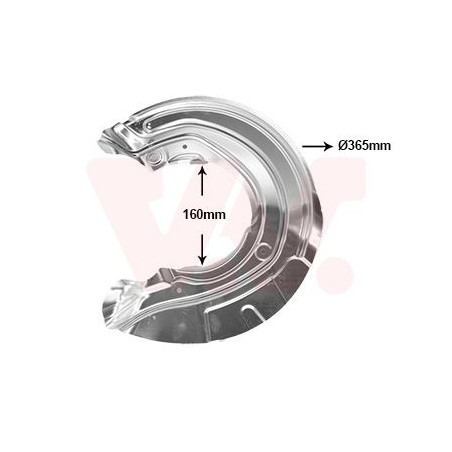 Protection disque frein avant gauche