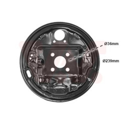 Tole de recouvrement tambour de frein arrière gauche