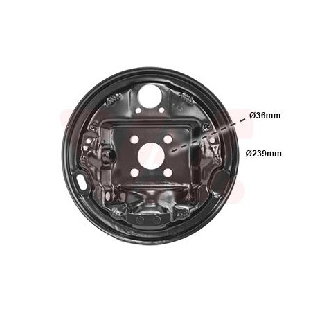 Tole de recouvrement tambour de frein arrière gauche