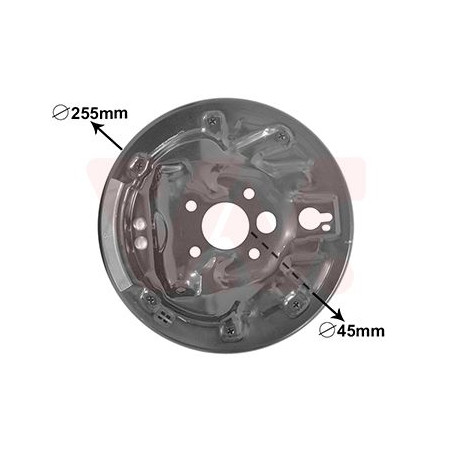 Tole de recouvrement tambour de frein arrière gauche